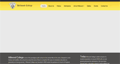 Desktop Screenshot of hillwoodcollege.com